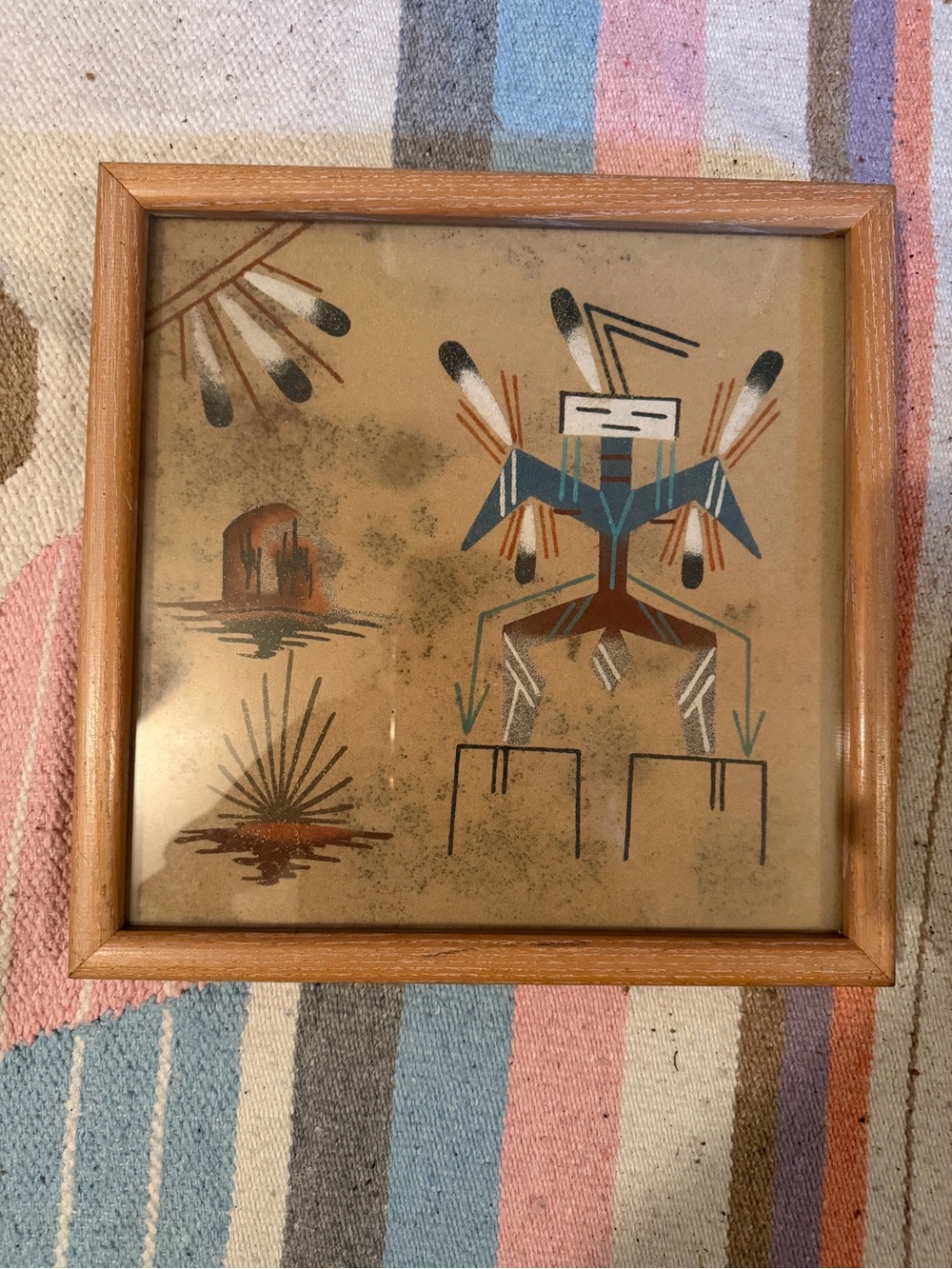 Native American Navajo Yei Sand Painting